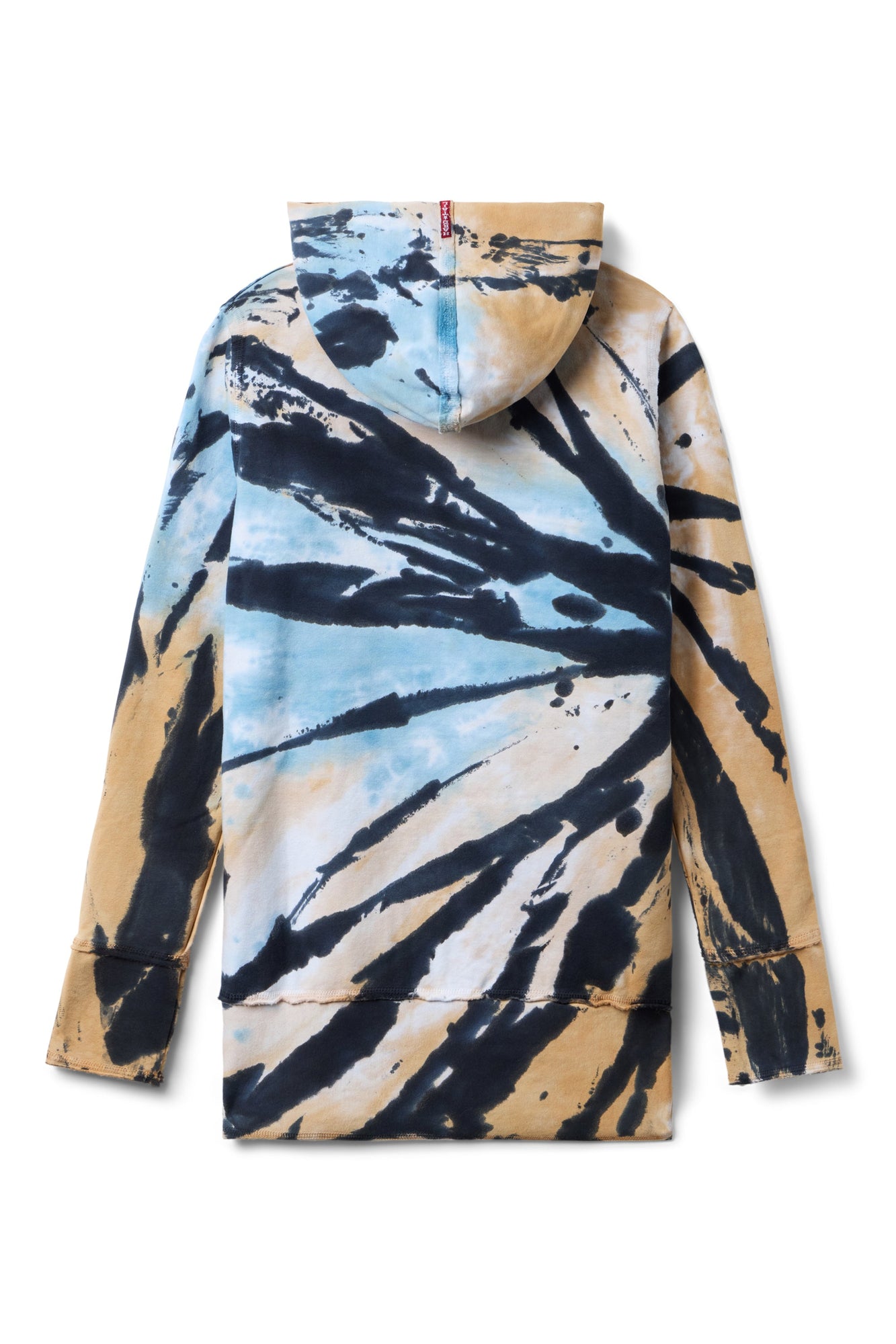Women | Raw Edge Long Hoodie Pullover | Power Wash 1