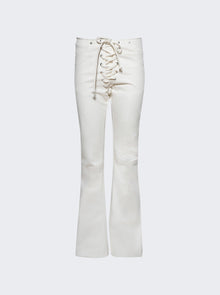 Women | Natasha Zinko | Lace-up Jeans Winter White