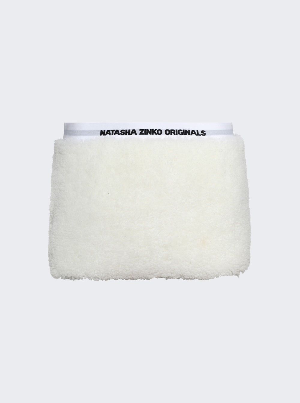 Women | Natasha Zinko | Shearling Mini Skirt Ivory
