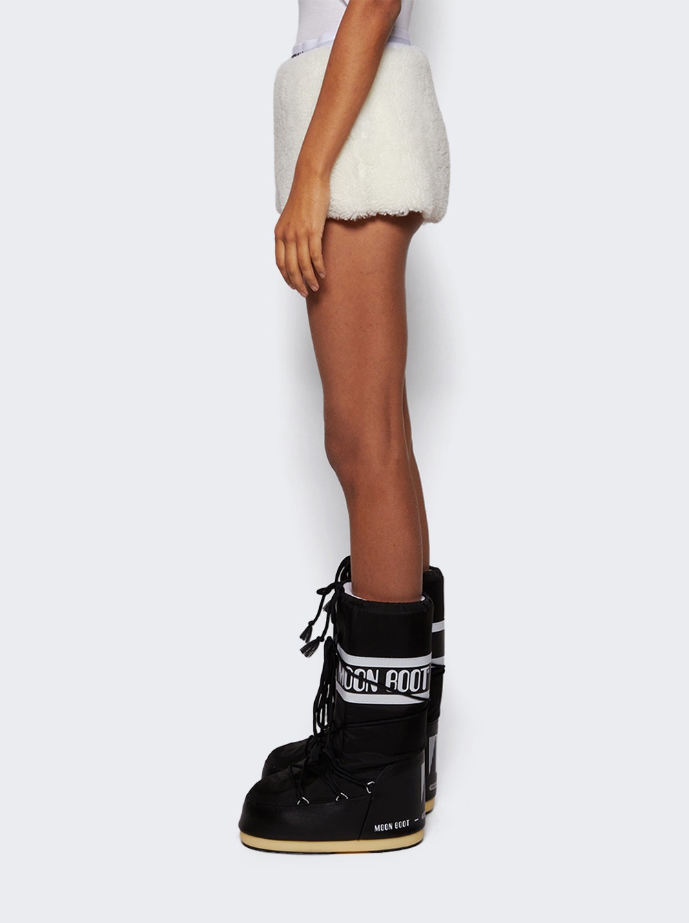 Women | Natasha Zinko | Shearling Mini Skirt Ivory