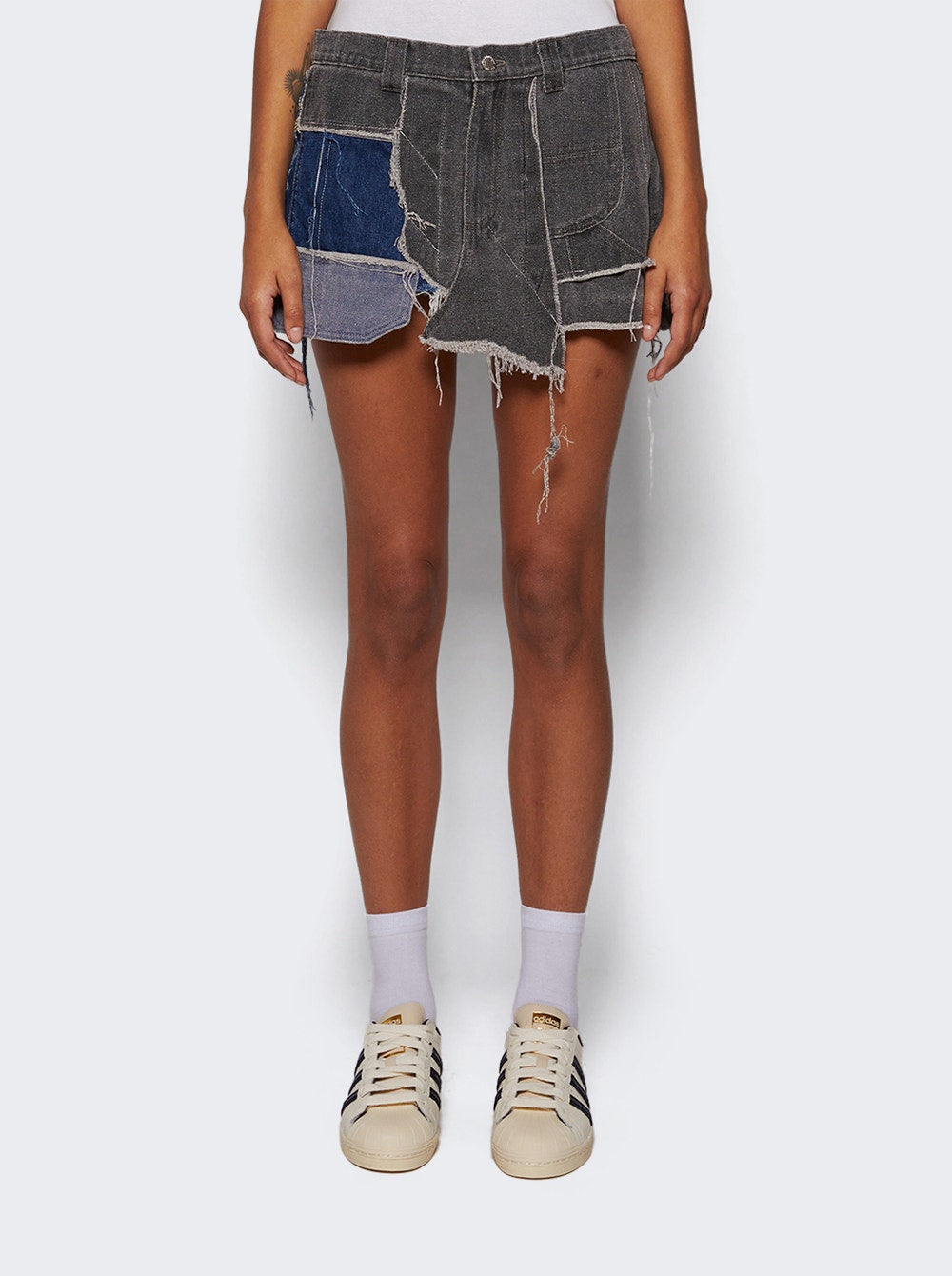 Women | Natasha Zinko | Upcycled Mini Skirt Multicolor Denim