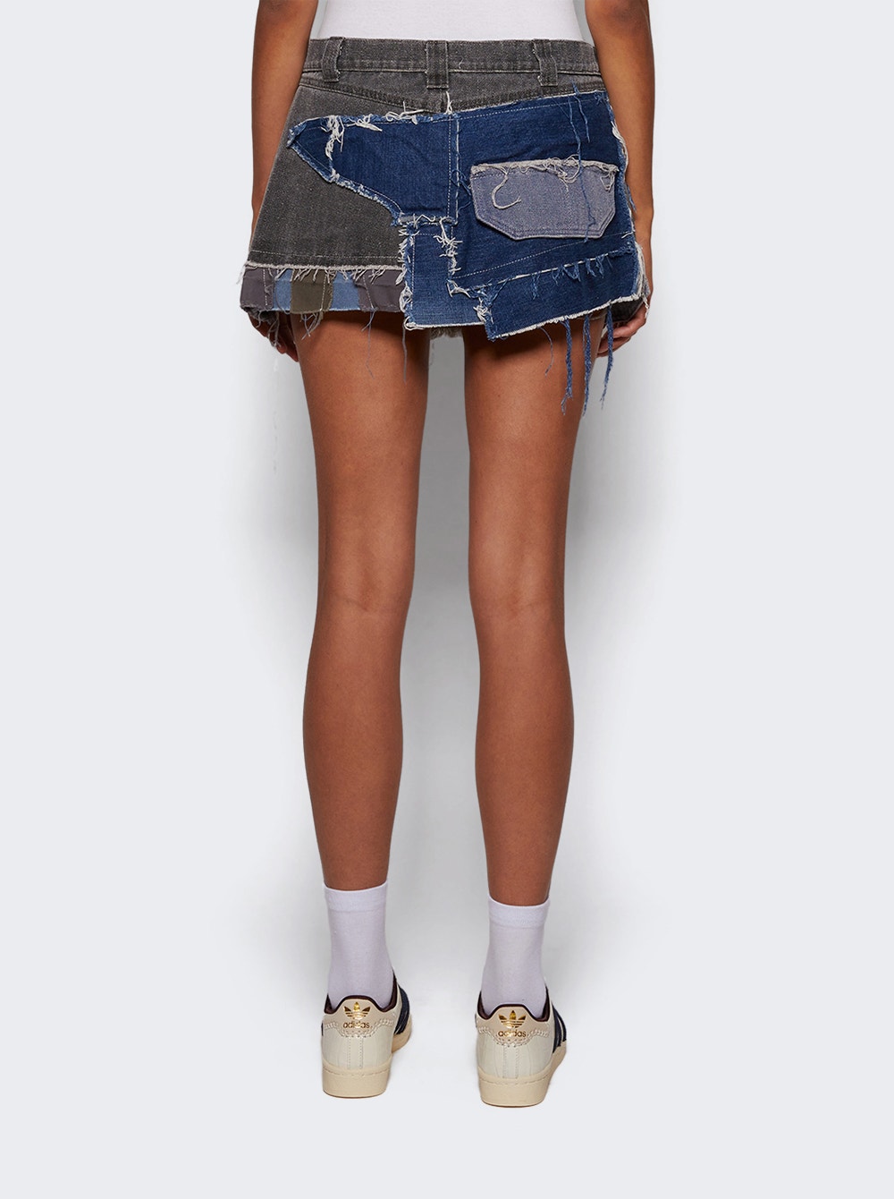 Women | Natasha Zinko | Upcycled Mini Skirt Multicolor Denim