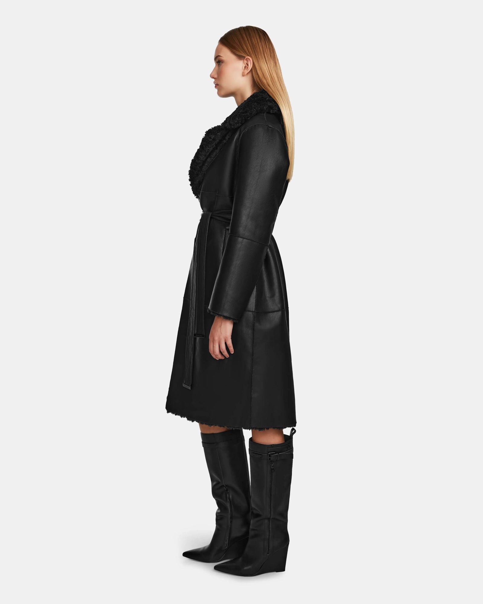 Women | ANNABELLE Reversible Coat | Black