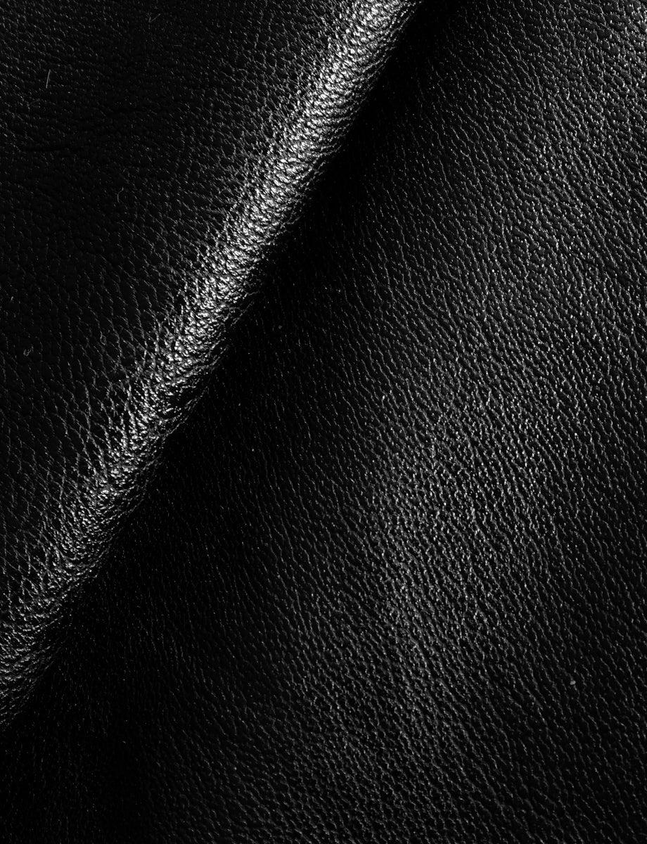 Faux Leather Five Pocket Pant::Black::Detail
