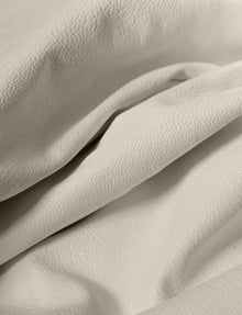 Faux Leather Micro-Mini Skirt::Ivory::Detail