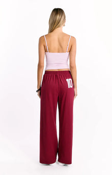 Flo Wide Leg Pants | Burgundy