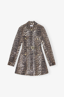 Foil Mini Dress | Leopard
