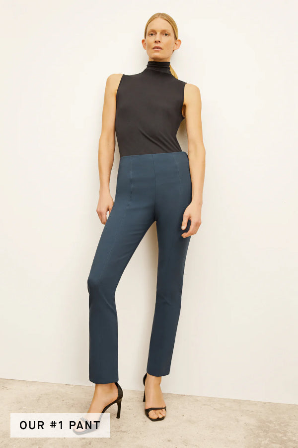 front image of a woman wearing the foster pant in lakeside | Exclude | Grid