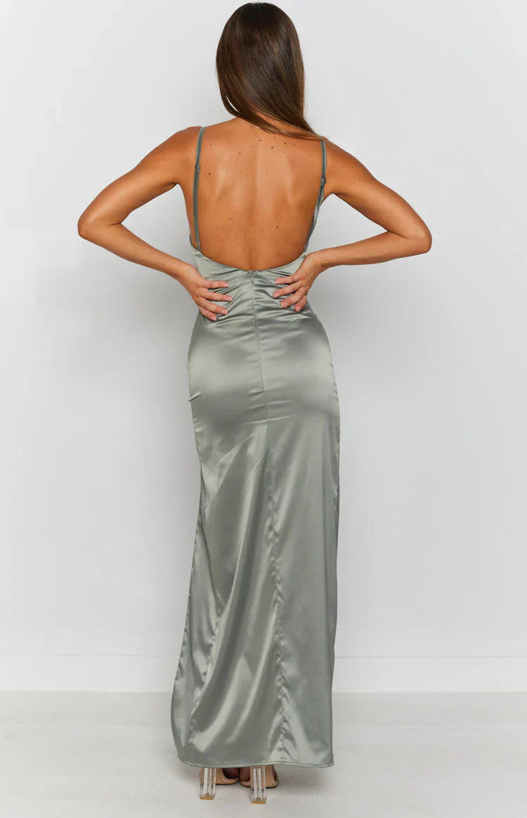 Freesia Formal Dress | Khaki