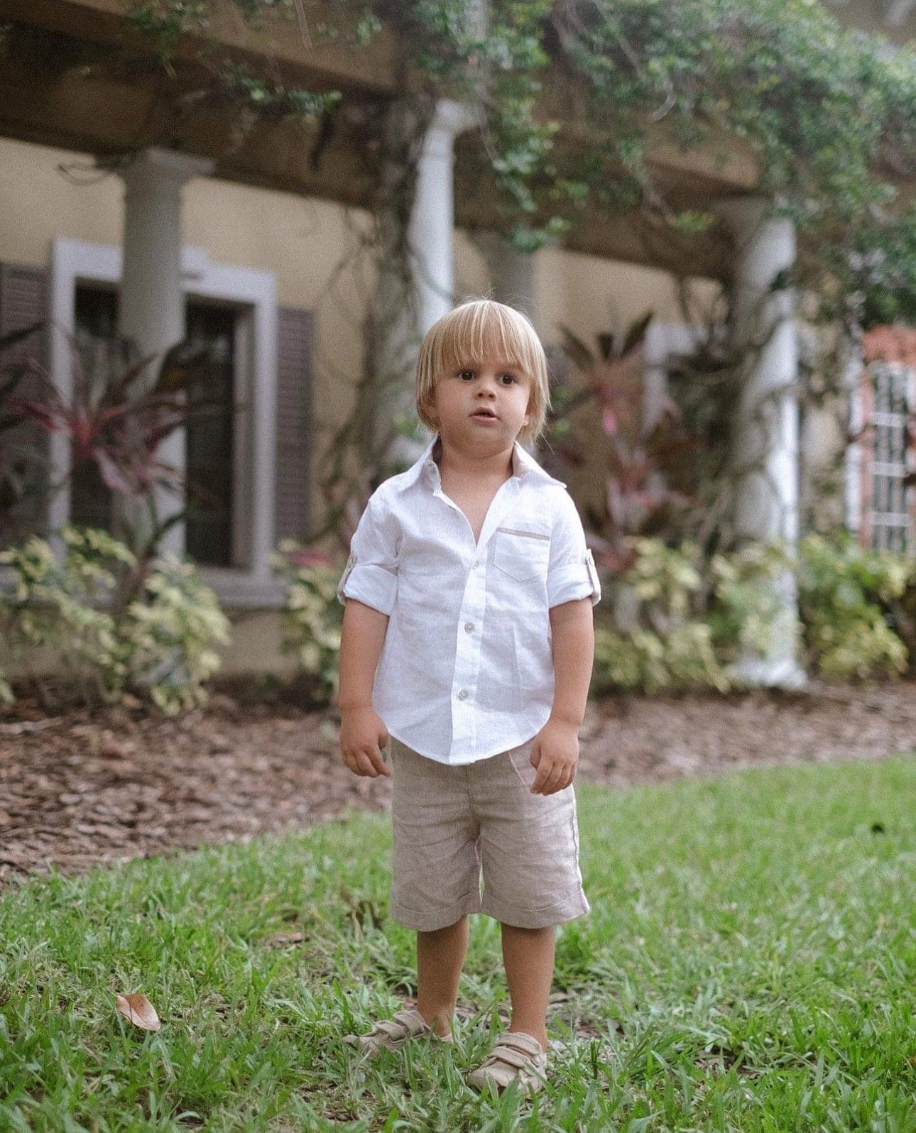 Ashton Linen Top and Shorts Set - Petite Maison Kids