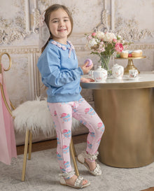 Girl | Maya Cotton Sweater Top | Blue