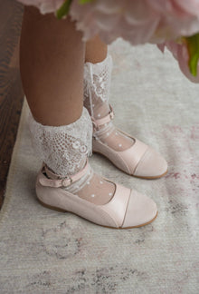 Girl | Ivy Polka Dot Lace Socks | White