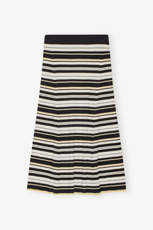 Future Striped Rib Long Skirt | Multicolour