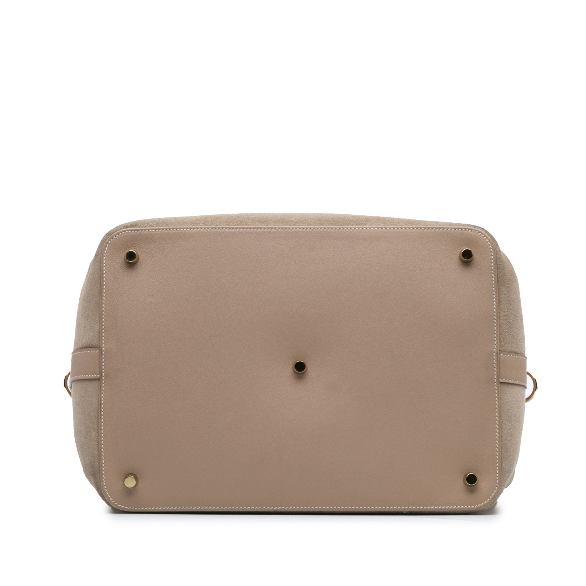 Hermes | Pre-Owned Veau Grizzly and Swift Toolbox 33 | Brown/Beige