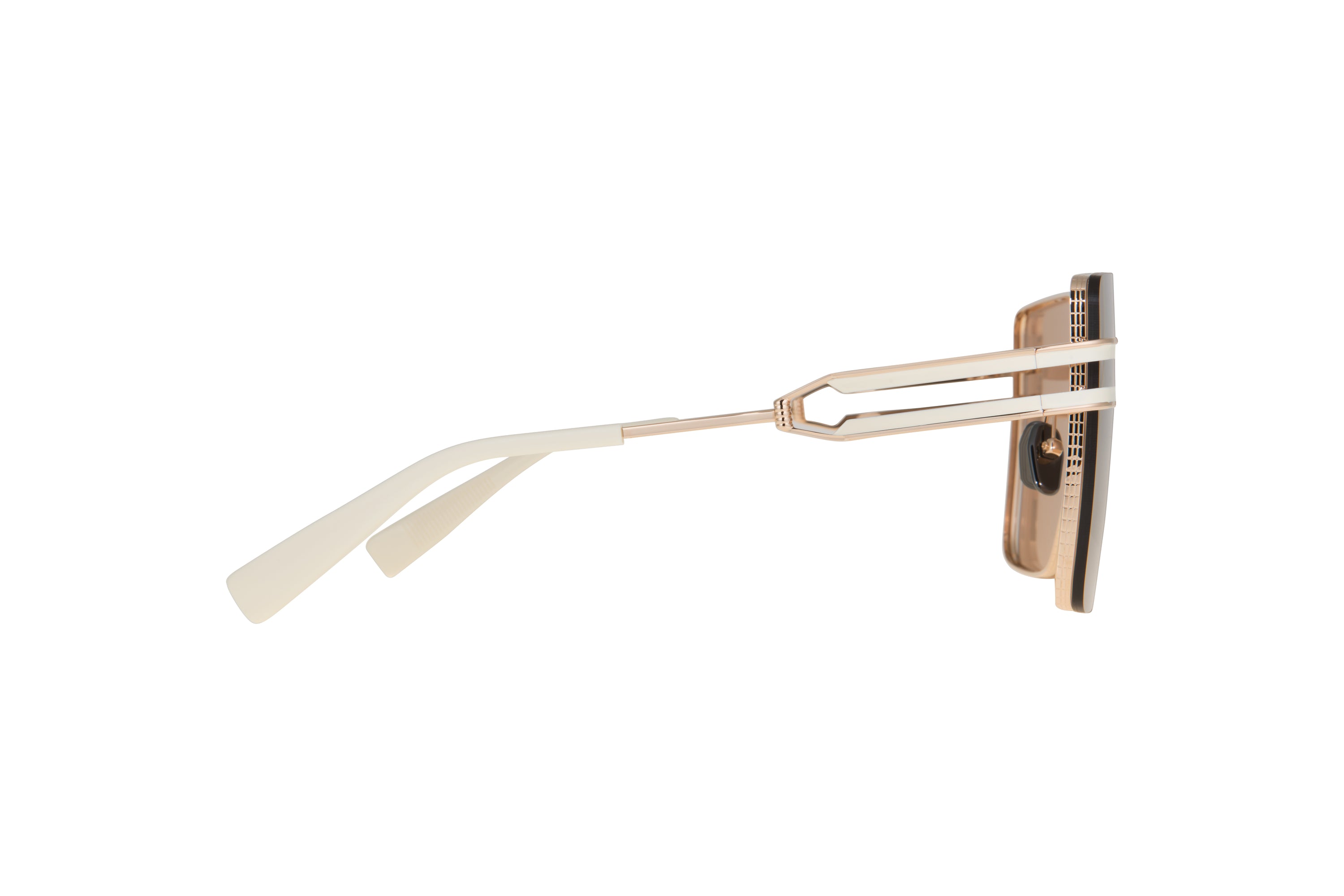 Womens | Gendarme Sunglass | White Gold - Bone | Medium Brown