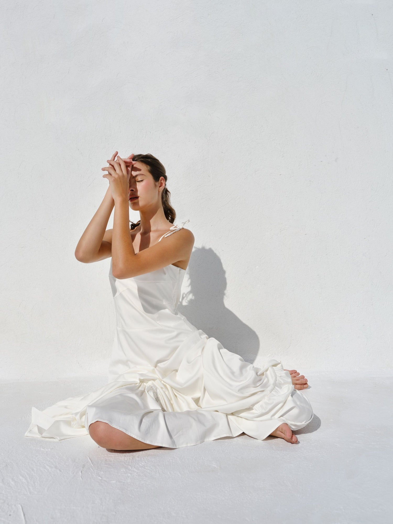 Gia Long Dress | White