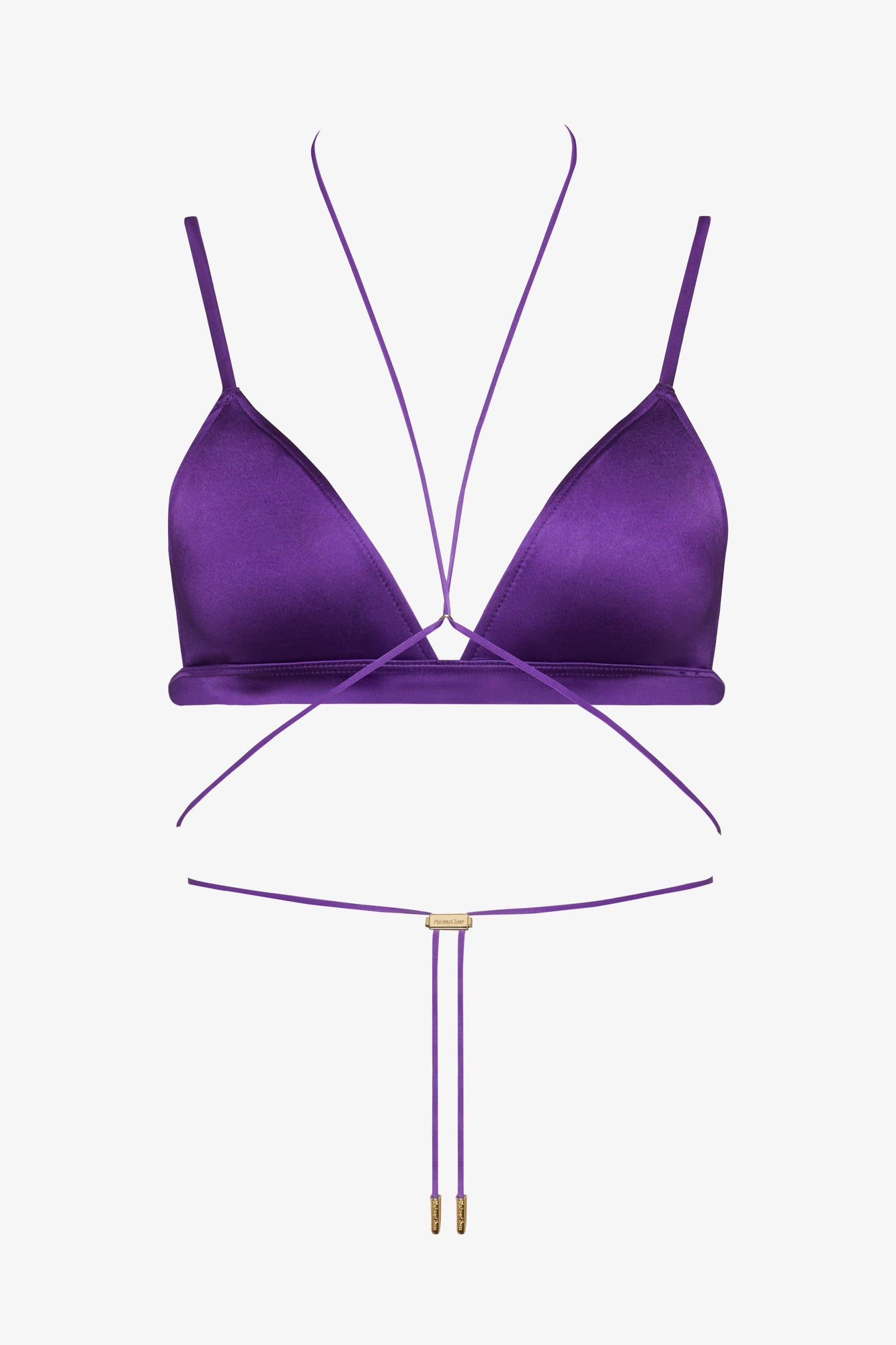 Triangle Bikini Top - Glow | Purple