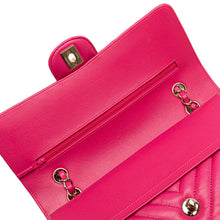 Chanel | Pre-Owned Medium Classic Chevron Lambskin Double Flap - IV | Pink/Blush