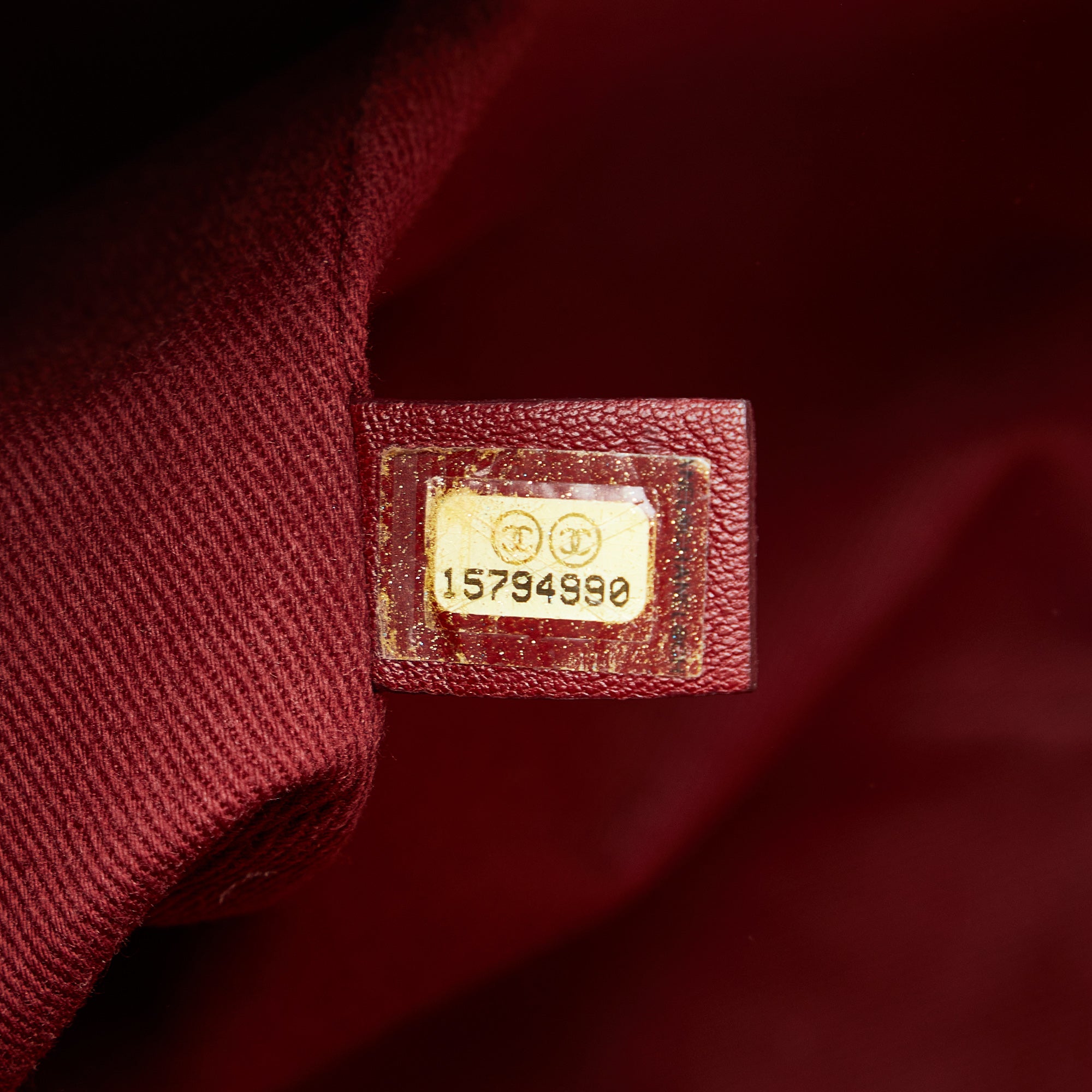 Chanel | Pre-Owned Mini Mixed Fibers Deauville Tote | Red/Dark Red