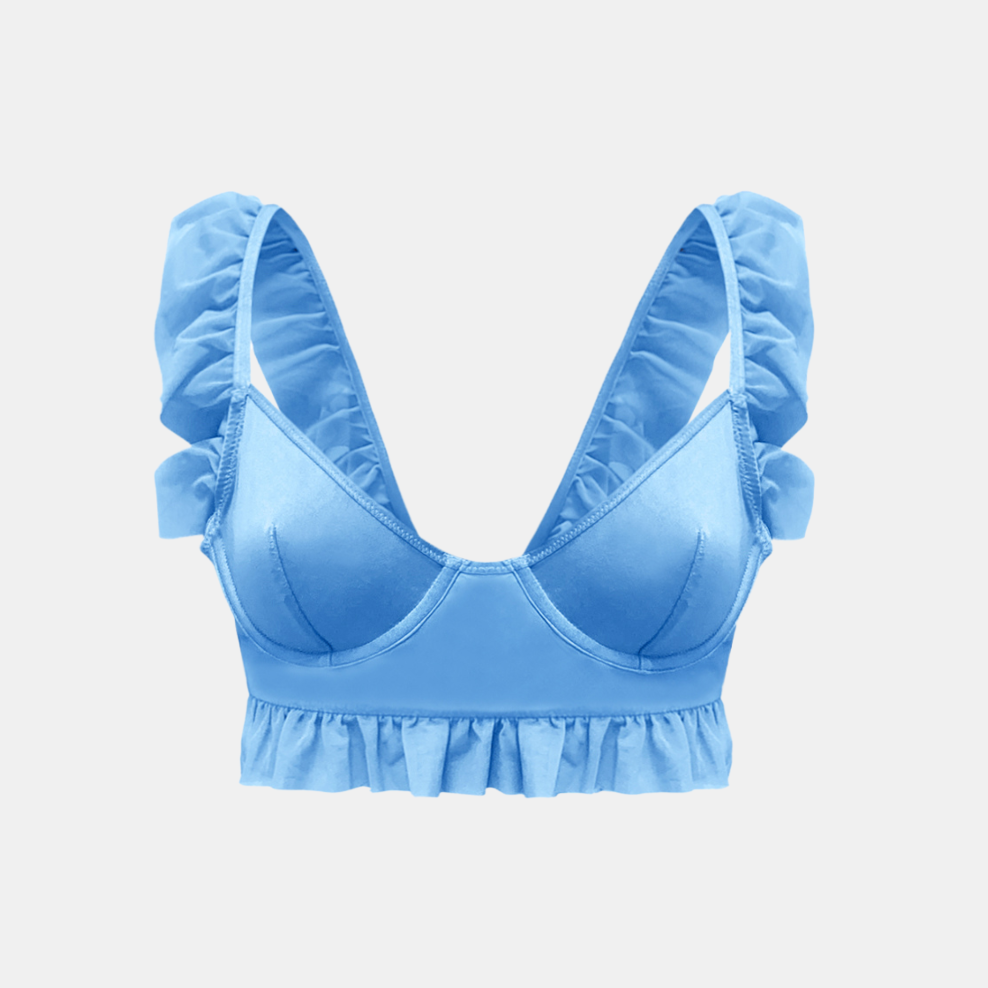 OW Collection Gracie Bustier Top | Baby Blue