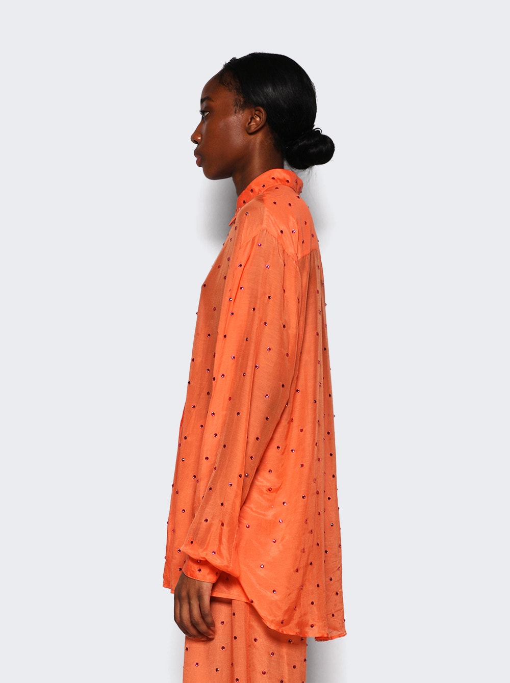 Women | Oséree | Gem Long Shirt | Peach