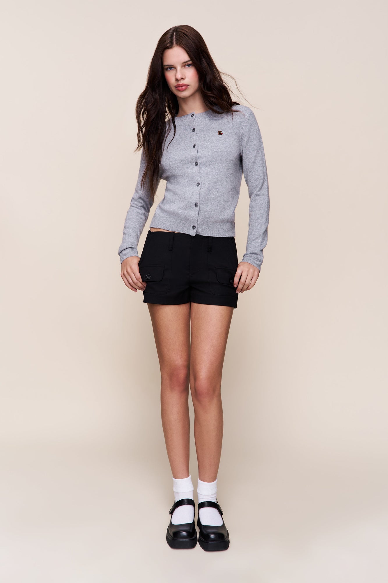 Womens | Penelope Patch Pocket Short | Black