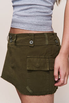 Womens | Jude Cargo Mini Skirt | Olive