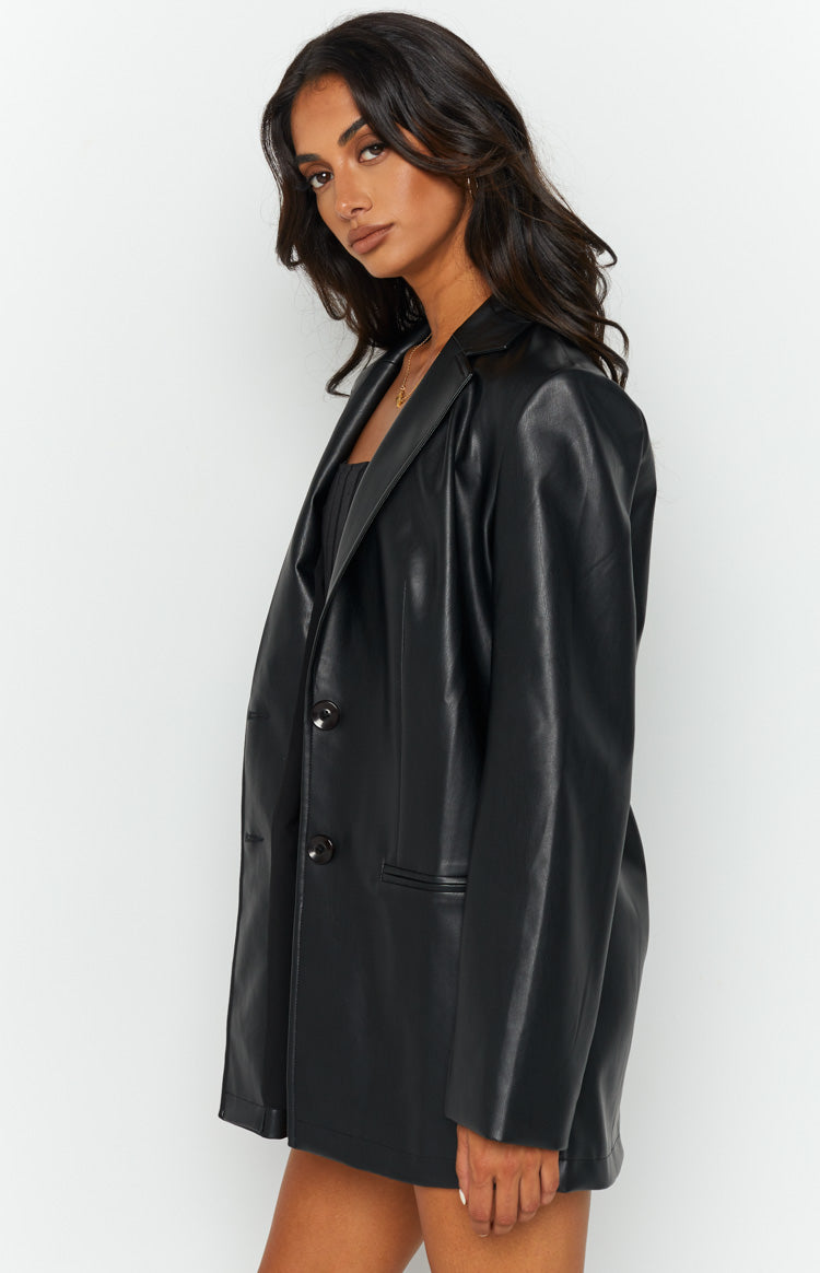 Galantis PU Blazer | Black