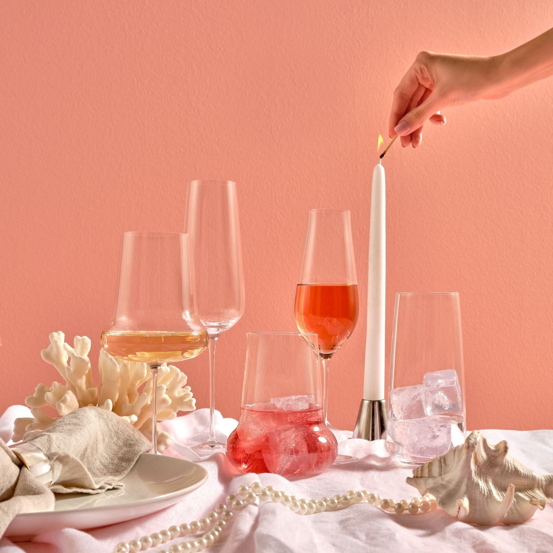 Ghost Zero Tulip Champagne Glass | Clear Crystal