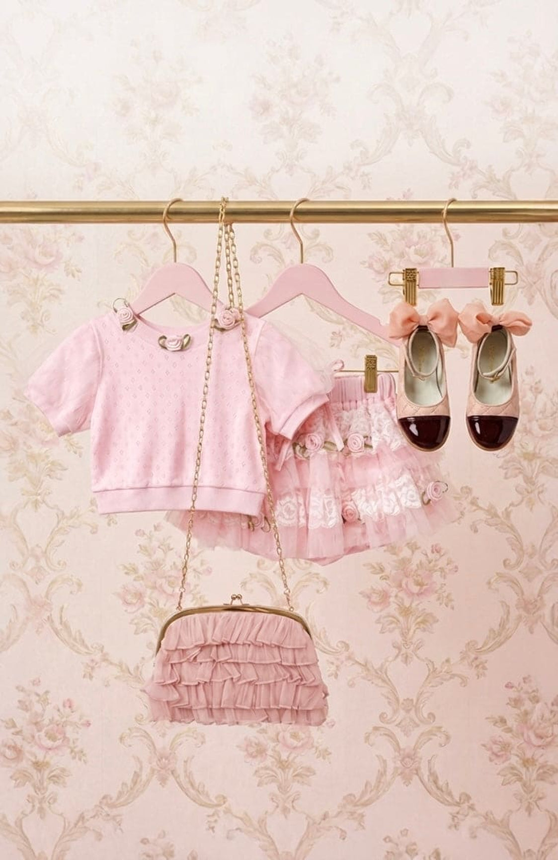 Girl | Baby | Harlow Pink Embroidered Top and Bloomers Set