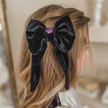 Girl | Evangeline Velvet Hair Bow | Black