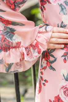 Girl | Flora Flower Print Jumpsuit | Pink