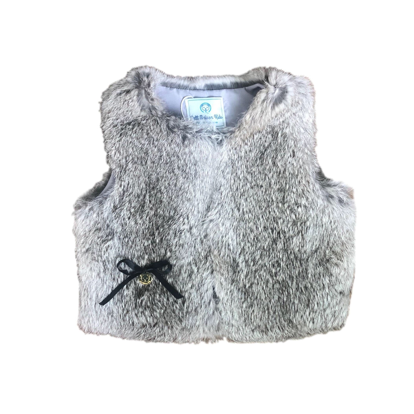 Girl | Grey Rabbit Vest | Gray