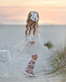Girl | Sienna Tassels Hair Bow | White
