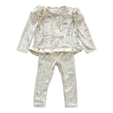 Girl | Velour Lounge Set | Cream