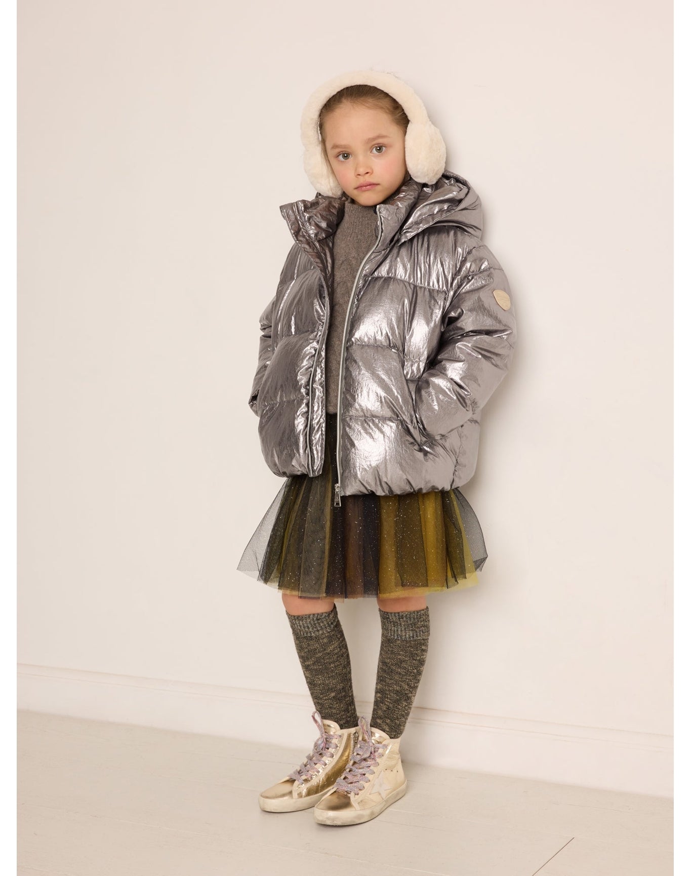 Girls | Blythe Puffer Jacket | 4Y | Silver