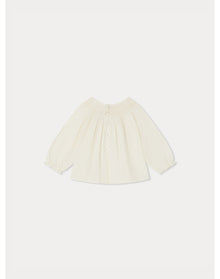 Girls | Griotte Smocked Blouse Printed | Gold