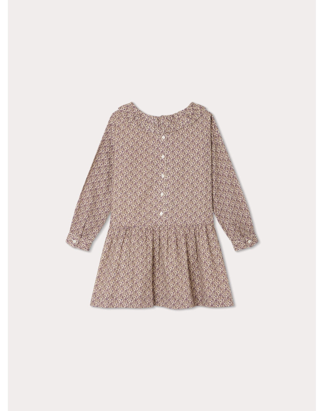 Girls | Mariela Dress Flowers | 14Y | Taupe