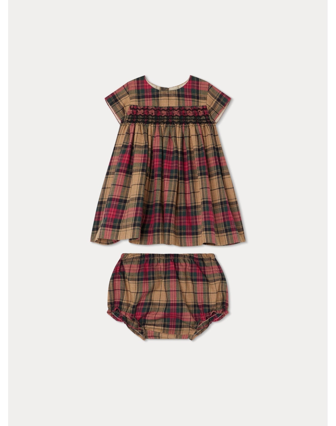 Girls | Maruska Smocked Dress | 12M | Camel