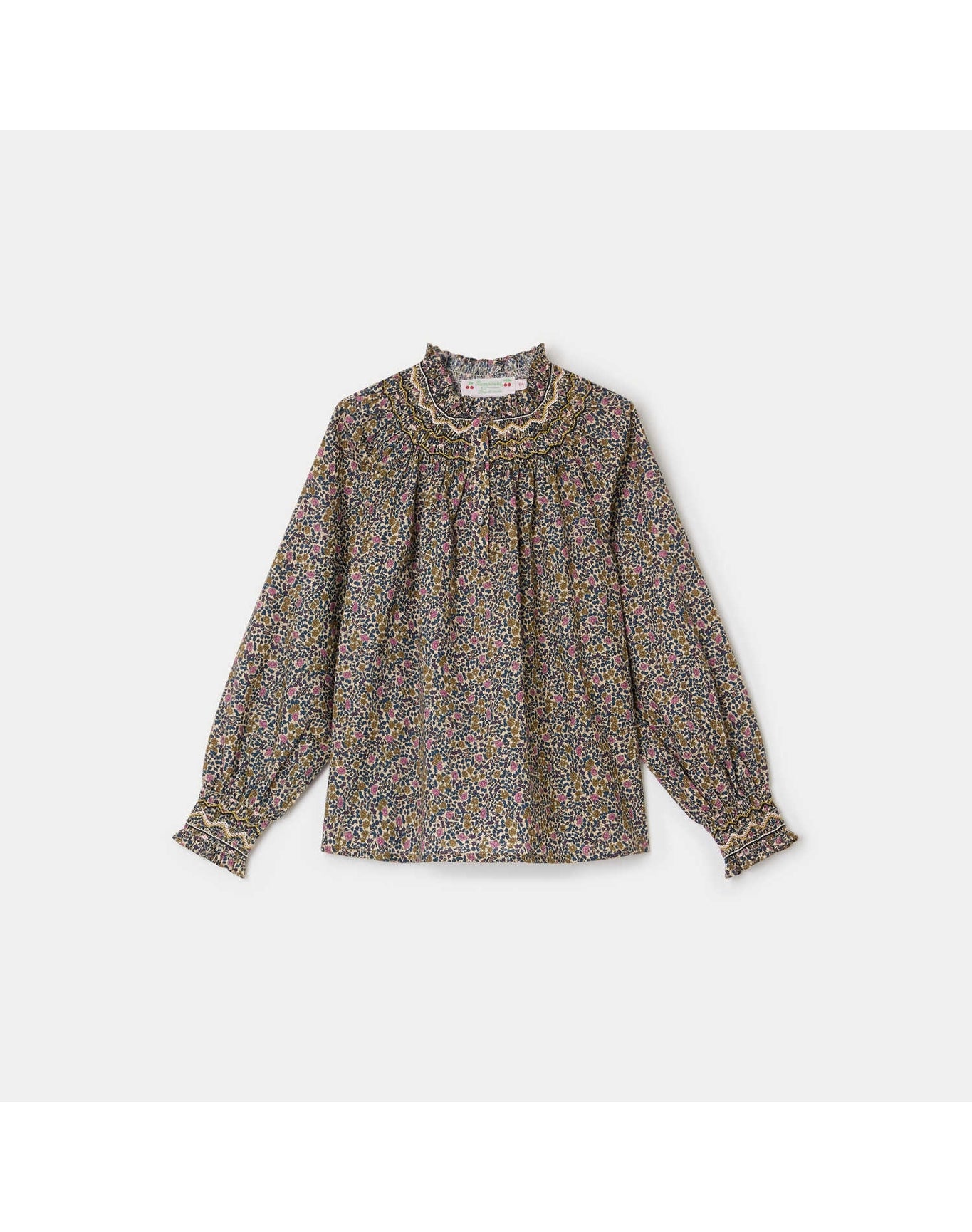 Girls | Petale Smocked Blouse | 8Y | Ink