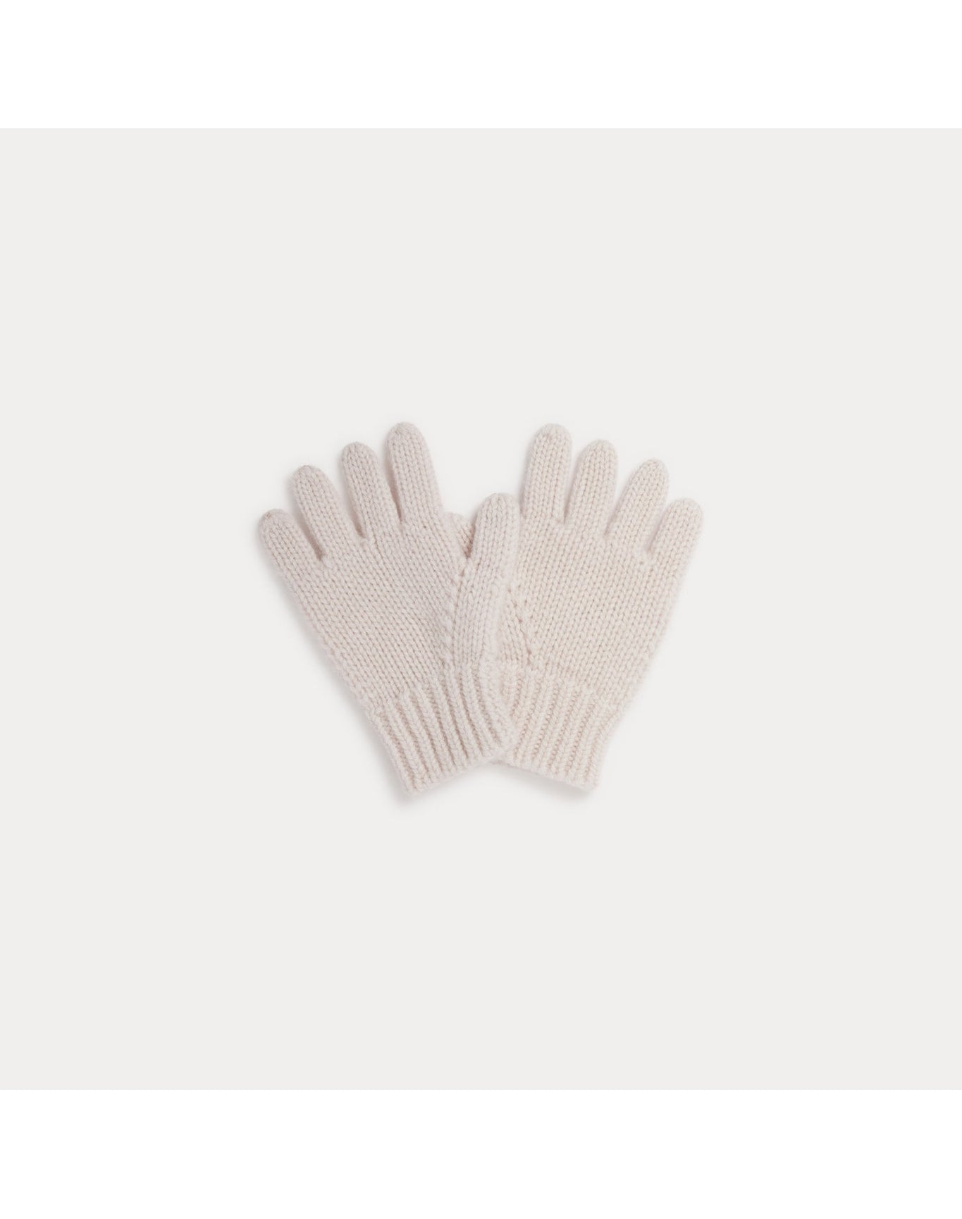 Girls | Ribbed Birk Gloves | Nude