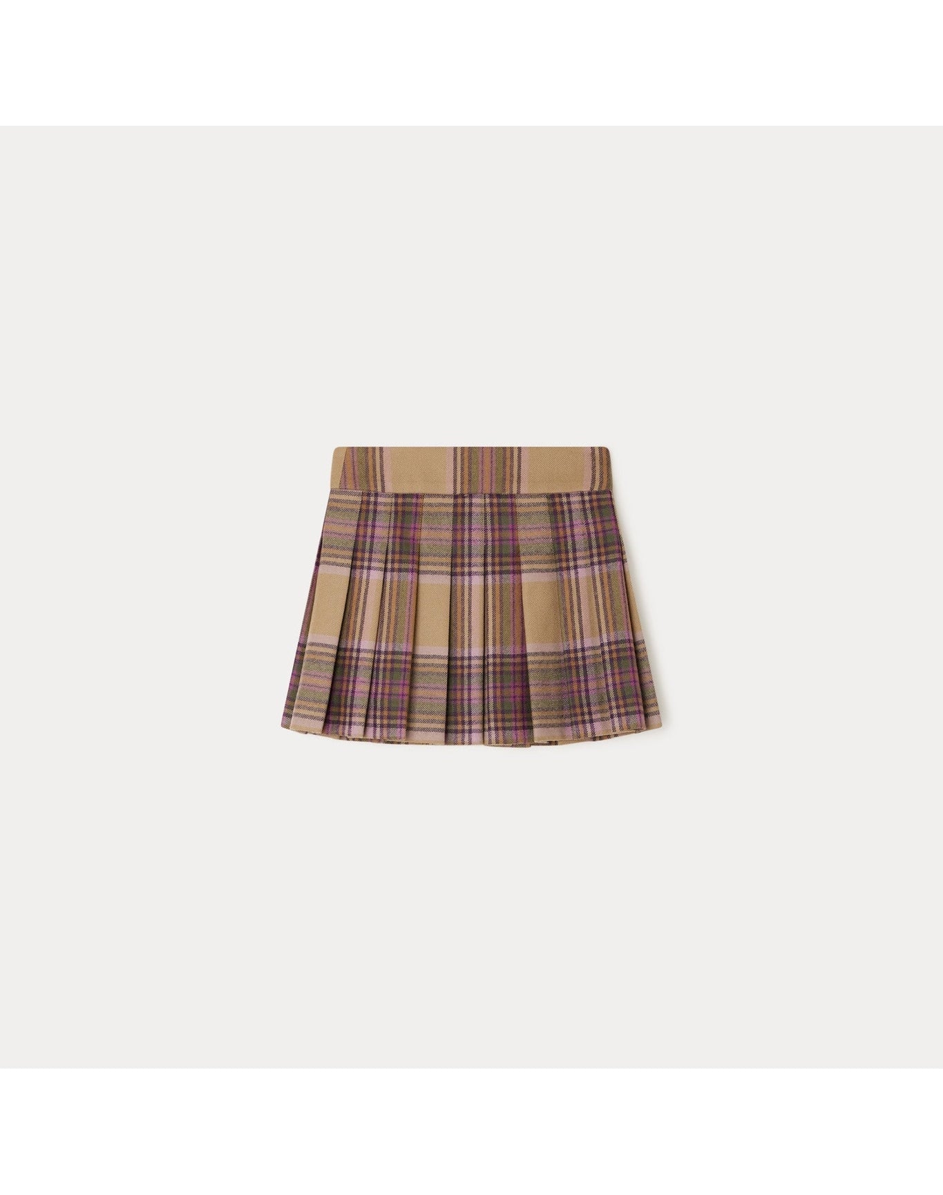 Girls | Talissa Skirt Tartan | Hazelnut