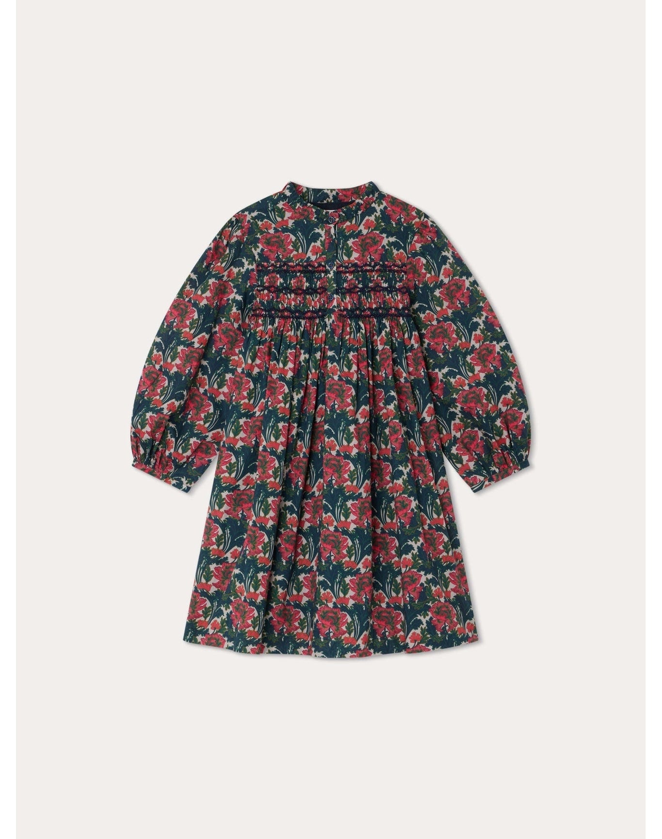 Girls | Tamsin Smocked Dress Fuchsia | 6Y-8Y | Size