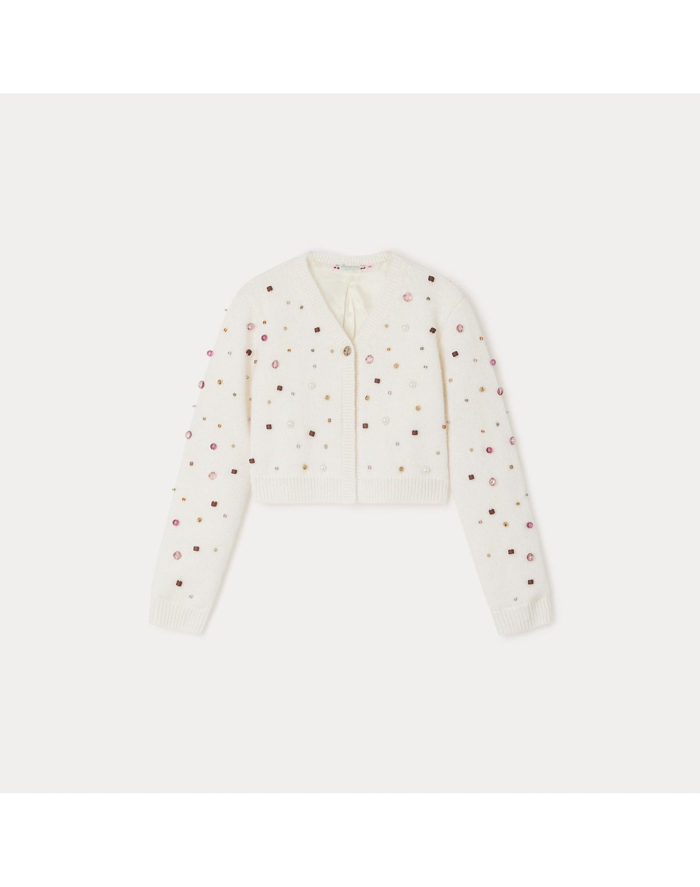 Girls | Tholmine Cardigan | Milk White