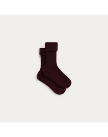 Girls | Thorild Ribbed Socks | Eggplant