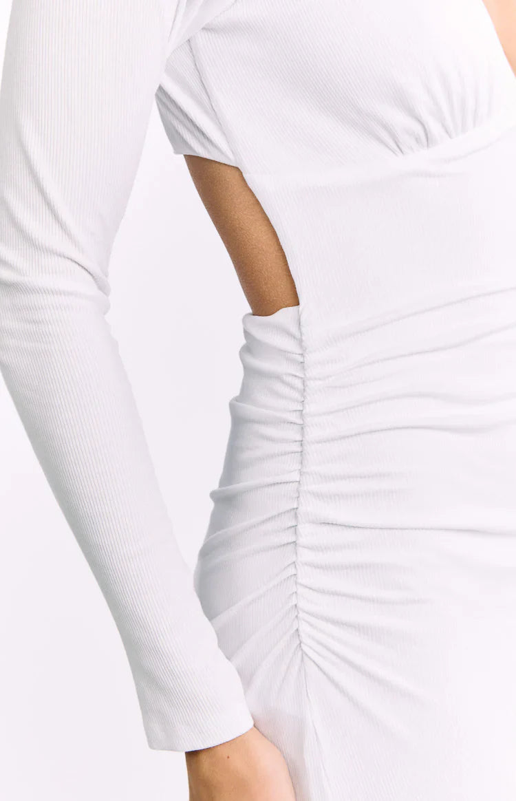 Grayson Long Sleeve Maxi Dress | White