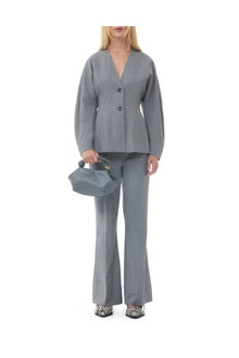 Grey Drapey Trousers | Paloma Melange