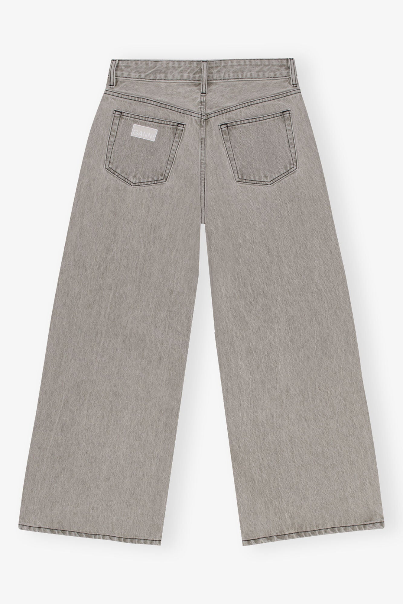 Grey Future Denim Wide Jeans | Gray Quill