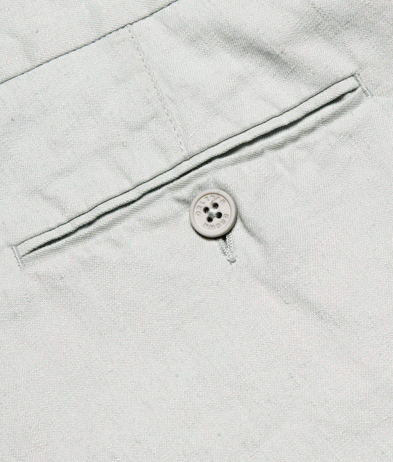 Griffon Linen Tailored Fit Washed Linen Trousers | White Jade