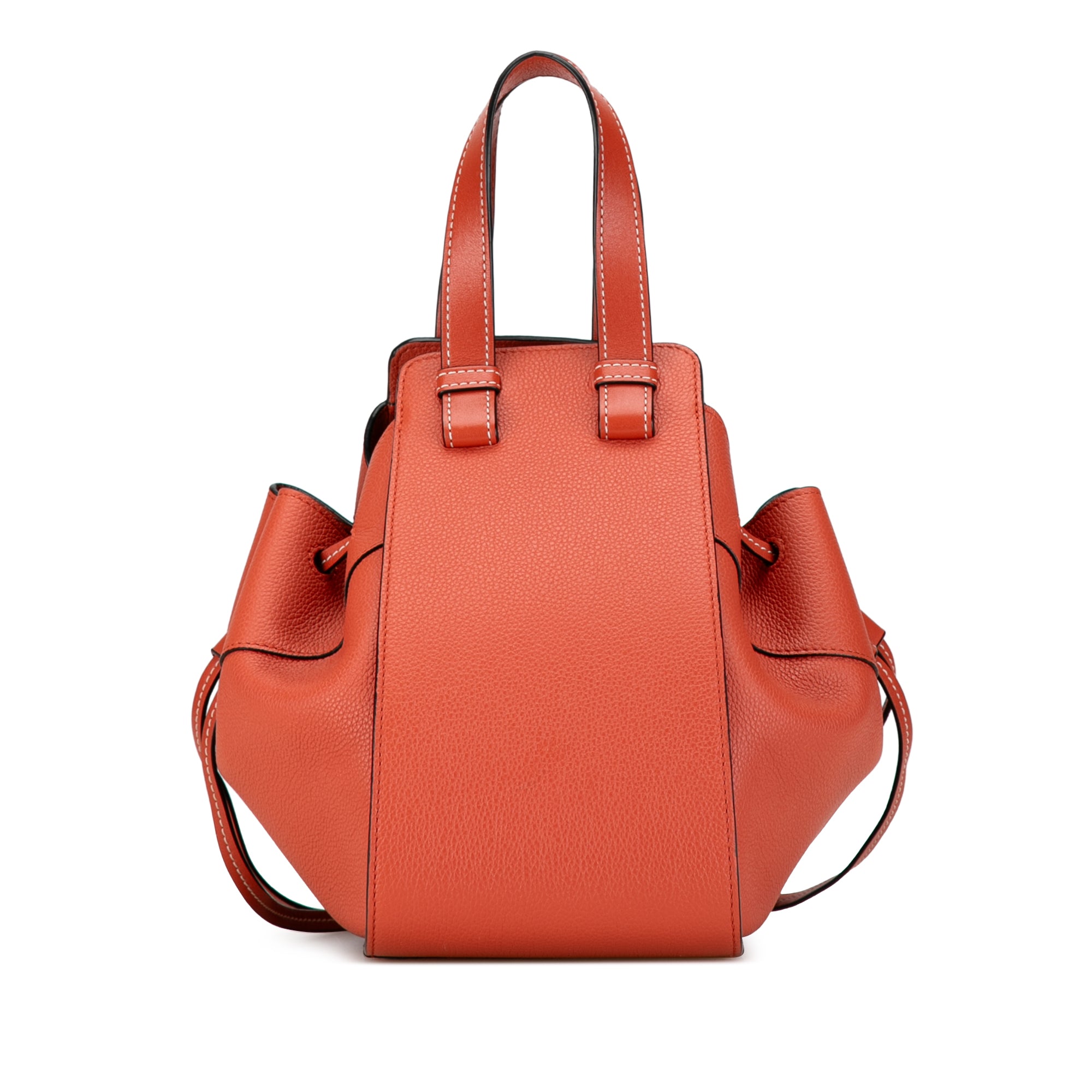 Loewe | Pre-Owned Small Leather Hammock Satchel | Brown